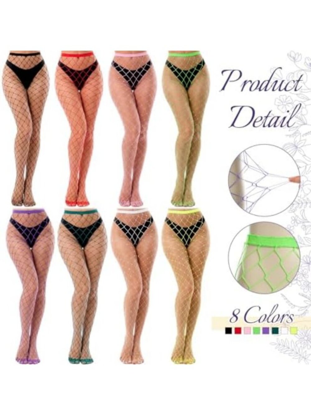 16 Pairs Colorful High Waist Leggings & Stockings for Women - Trendy & Comfy - Picture 3 of 7
